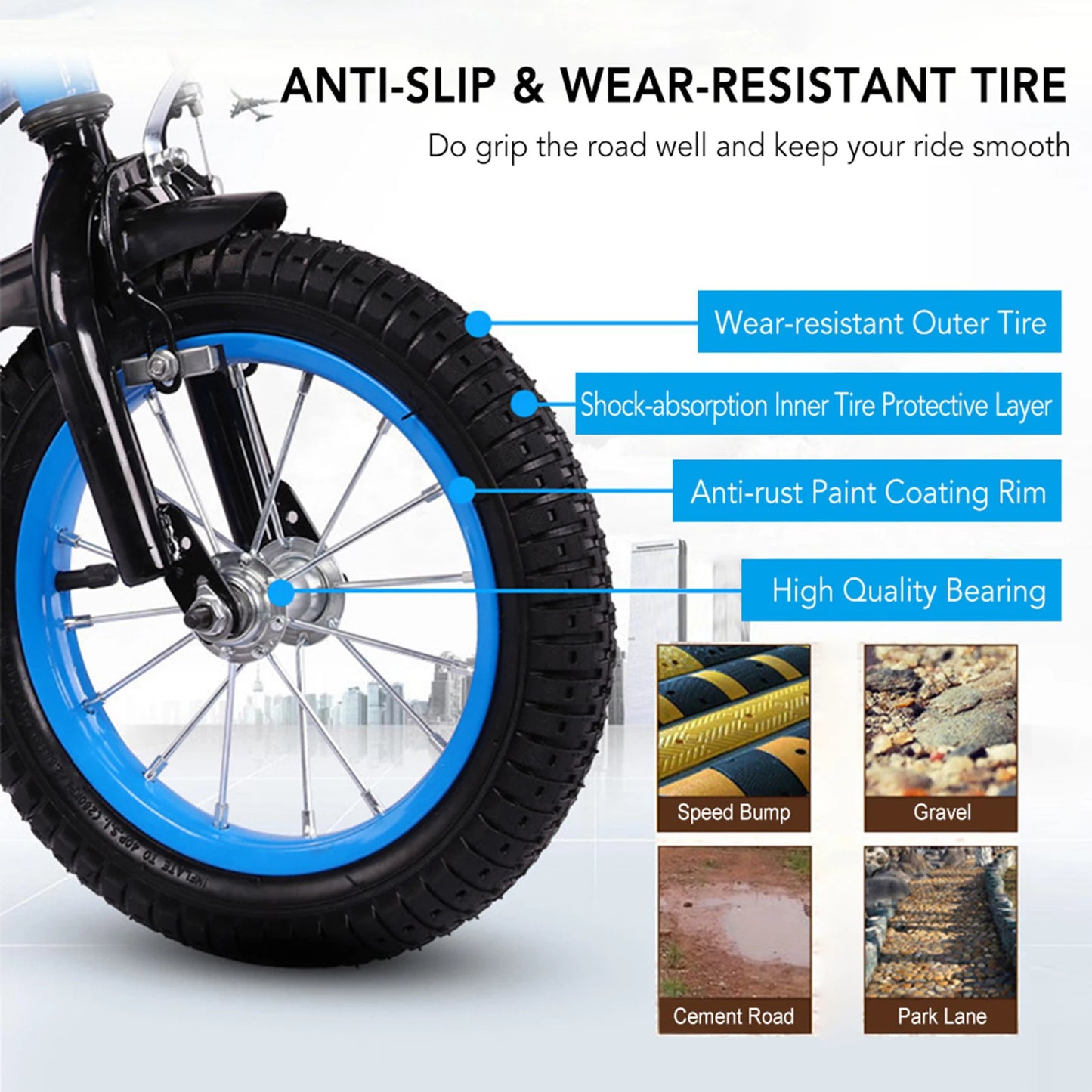 16-Zoll-Kinderfahrrad aus Karbonstahl für Kleinkinder mit abnehmbarem Korb, höhenverstellbares Kinderfahrrad für 2–7 Jahre