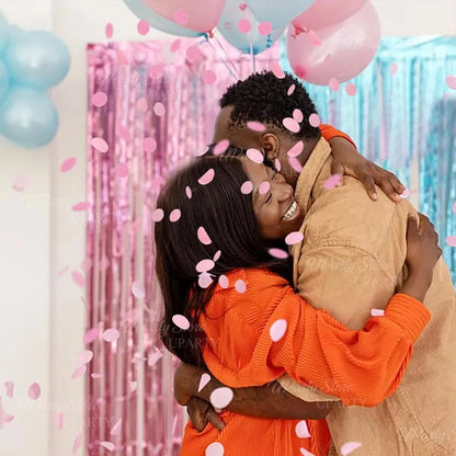 8 Stück rosa blaue Konfetti-Popper-Kanone für Geschlecht offenbaren blau rosa Papier-Konfetti-Shooter für Geburtstag, Hochzeit, Party, Dekoration, Gastgeschenk