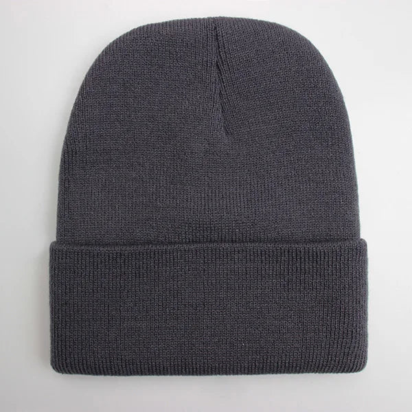 Solide Unisex-Mütze, Herbst-Winter-Wollmischungen, weiche warme Strickmütze für Männer und Frauen, SkullCap-Hüte, Gorro-Ski-Caps, 24-Farben-Mützen