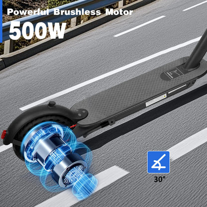 ES80/M365 X1 Elektroroller 36V 10,5Ah 500W Motor 35KM große Reichweite 31KM/H 8,5 Zoll Vollreifen faltbar Smart APP EScooter