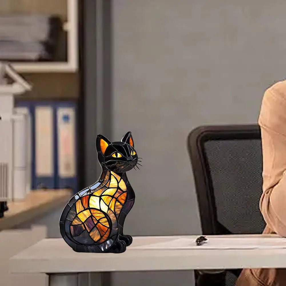 3D süße Katze magische bunte Dekor LED-Licht USB-betrieben langlebige Dekoration für Schlafzimmer Schreibtisch Home Office 3D dreidimensionales Design