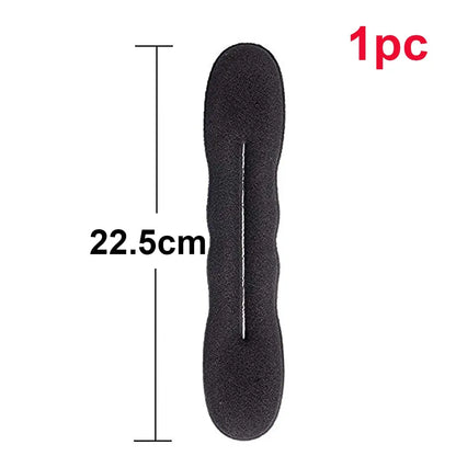 Schwamm Plastiks ch laufe lockige Haar macher Haar gummi Stirnband Twist Donut Bun Locken wickler Haar bänder Frisur Werkzeuge
