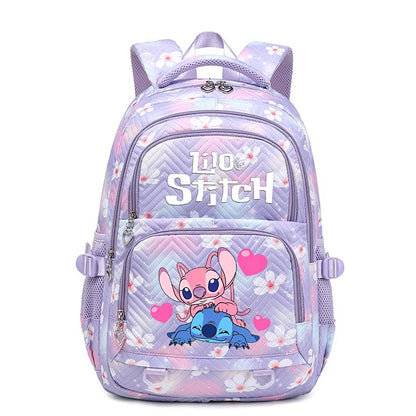 Lilo Stitch Wasserdichter Rucksack mit großem Fassungsvermögen für Damen und Mädchen, Tagesrucksack, leichte Schultasche, lässiger Reiserucksack