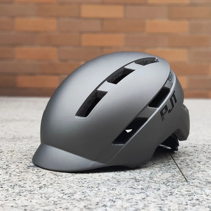PJT Neuer Fahrradhelm In-Mold Mountain Road USB wiederaufladbar Rücklicht Fahrradhelm Sport sicherer Hut MTB Fahrradhelm