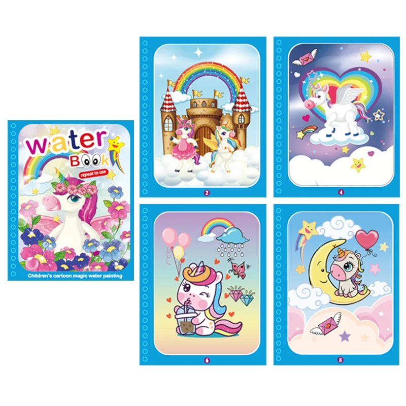 NEUE Kinder Magische Wasser Zeichnung Bücher Malbücher Malerei Spielzeug für Kinder Geburtstag Weihnachten Neujahr Geschenk für Jungen und Mädchen