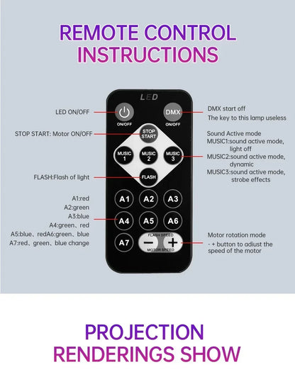 LED-Galaxie Projektor Licht mehrfarbige Fernbedienung für Schlafzimmer Dekoration Weihnachts stern Projektor Nachtlicht Neujahrs geschenk