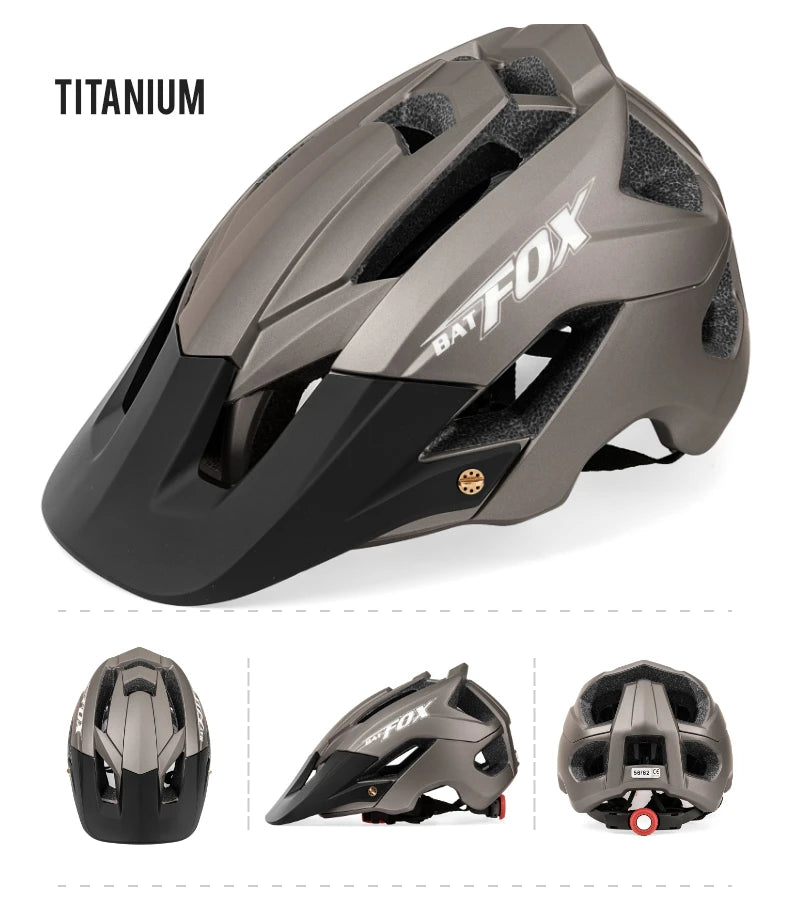 BATFOX MTB Helm Radfahren Herren Fahrradhelm Casco Bicicleta Ultralight Racing Speedframe Mountain Road Fahrradhelme
