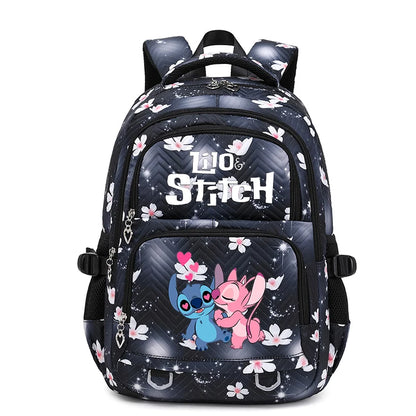 Lilo Stitch Wasserdichter Rucksack mit großem Fassungsvermögen für Damen und Mädchen, Tagesrucksack, leichte Schultasche, lässiger Reiserucksack