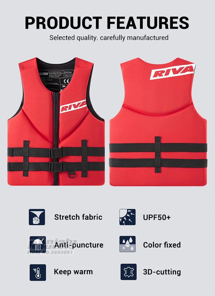 Schwimmweste Erwachsene Surf Schwimmweste Kajak Wakeboard Motorboote Floß Rettungsboot Wassersport Schwimmen Drifting Rettungs schwimmweste