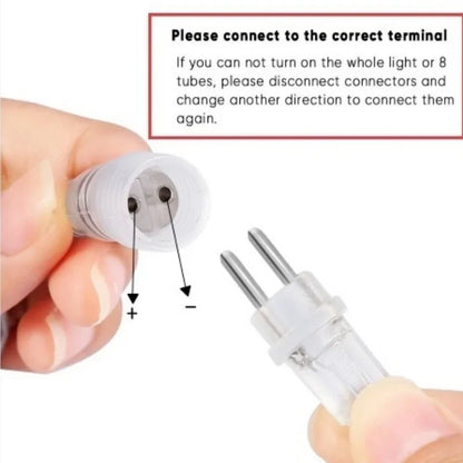 30 cm/50 cm Wasserdichte Meteorschauer Regen 8 Röhre LED Lichterketten Für Outdoor Urlaub Weihnachten Dekoration Baum EU/US/AU/UK Stecker