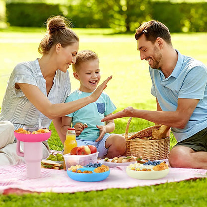 Snackschale für Stanley 40oz Becher mit Griff, für Stanley Cup Zubehör Snack-Tablett