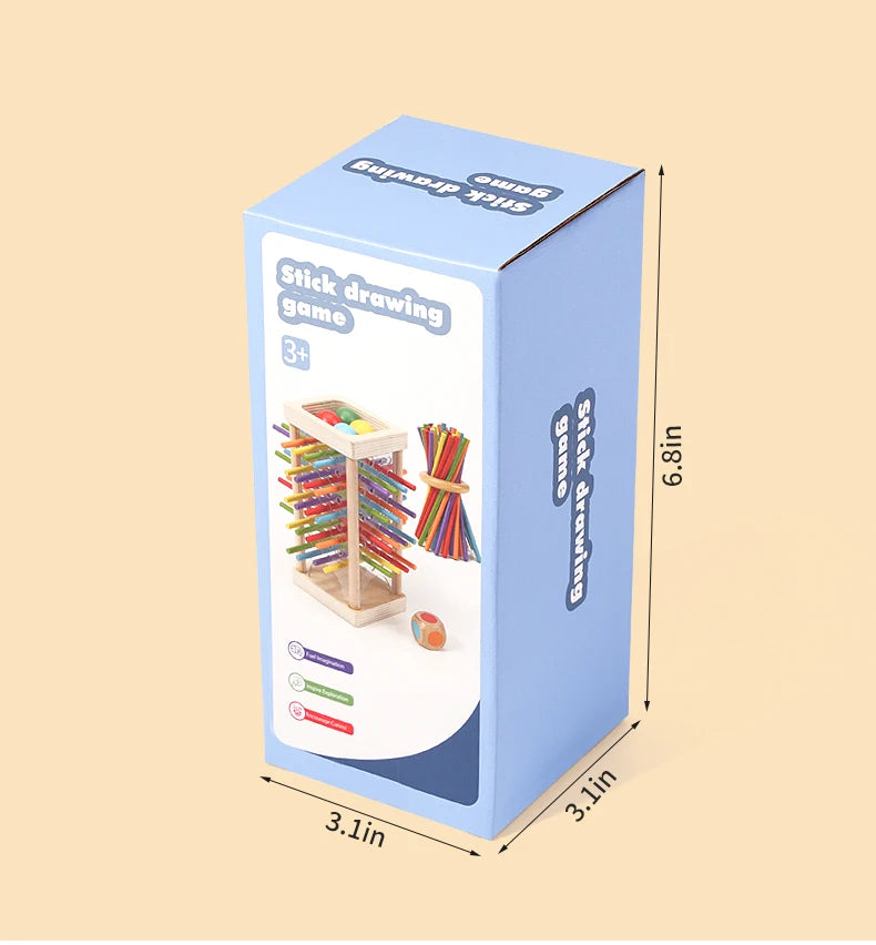 Baby Montessori Sensorische Feinmotorik Spielzeug Farbe Kognitive Lernen Zählen Sticks Spiel Pädagogisches Kinder Balance Holz Spielzeug