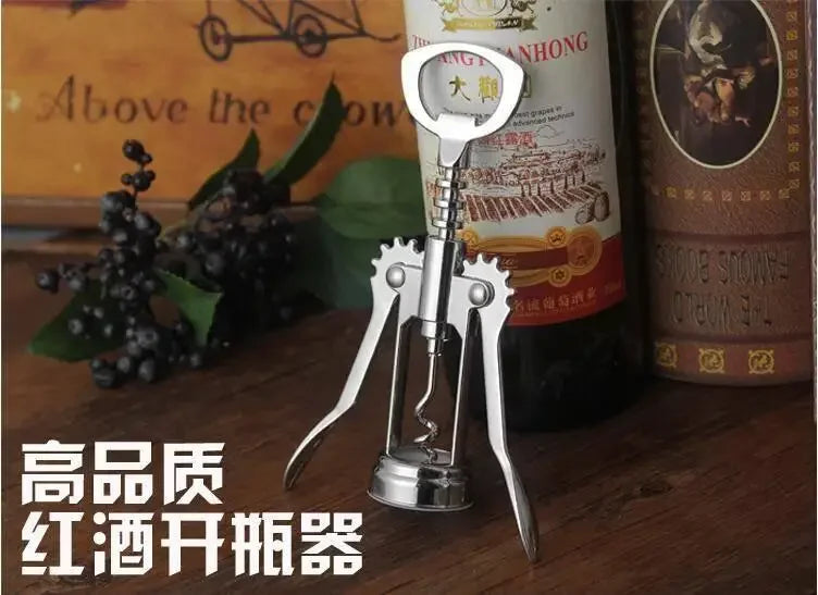 Weinöffner, tragbar, Edelstahl, Rotwein, Flügeltyp, Metall, Sommeliers, Korkenzieher, Flaschenöffner, Korkenzieher, Weinkorken