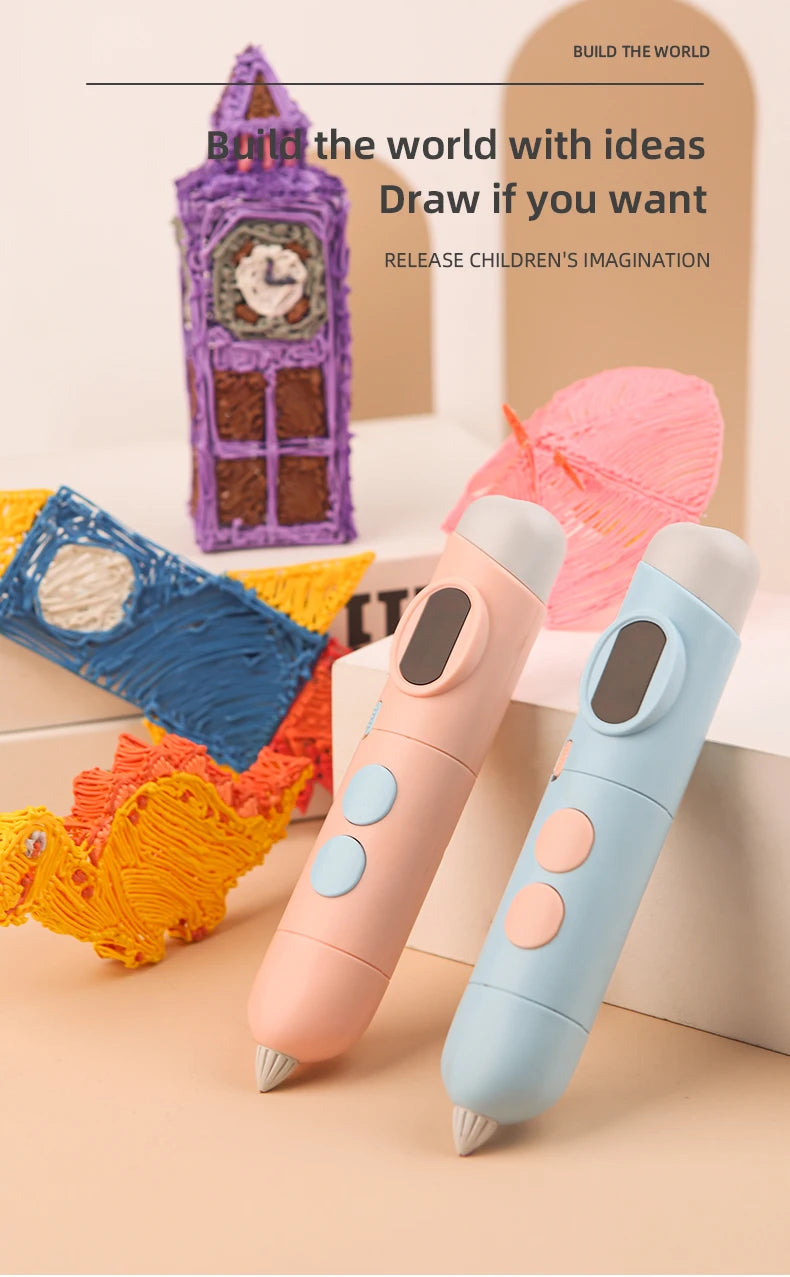 3D-Stift Drucks tift 3D-Druck Cartoon-Muster für Kinder niedrige Temperatur mit kostenlosen pcl Filament Smart Toys Geschenk für Jungen und Mädchen
