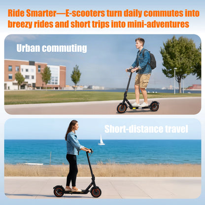 TWOFISH V1 MAX Elektroroller, 400 W, 36 V, 10,4 Ah, 25 km Reichweite, elektrischer Tretroller, unterstützt APP, 32 km/h, 9 Zoll Reifen, faltbarer Escooter