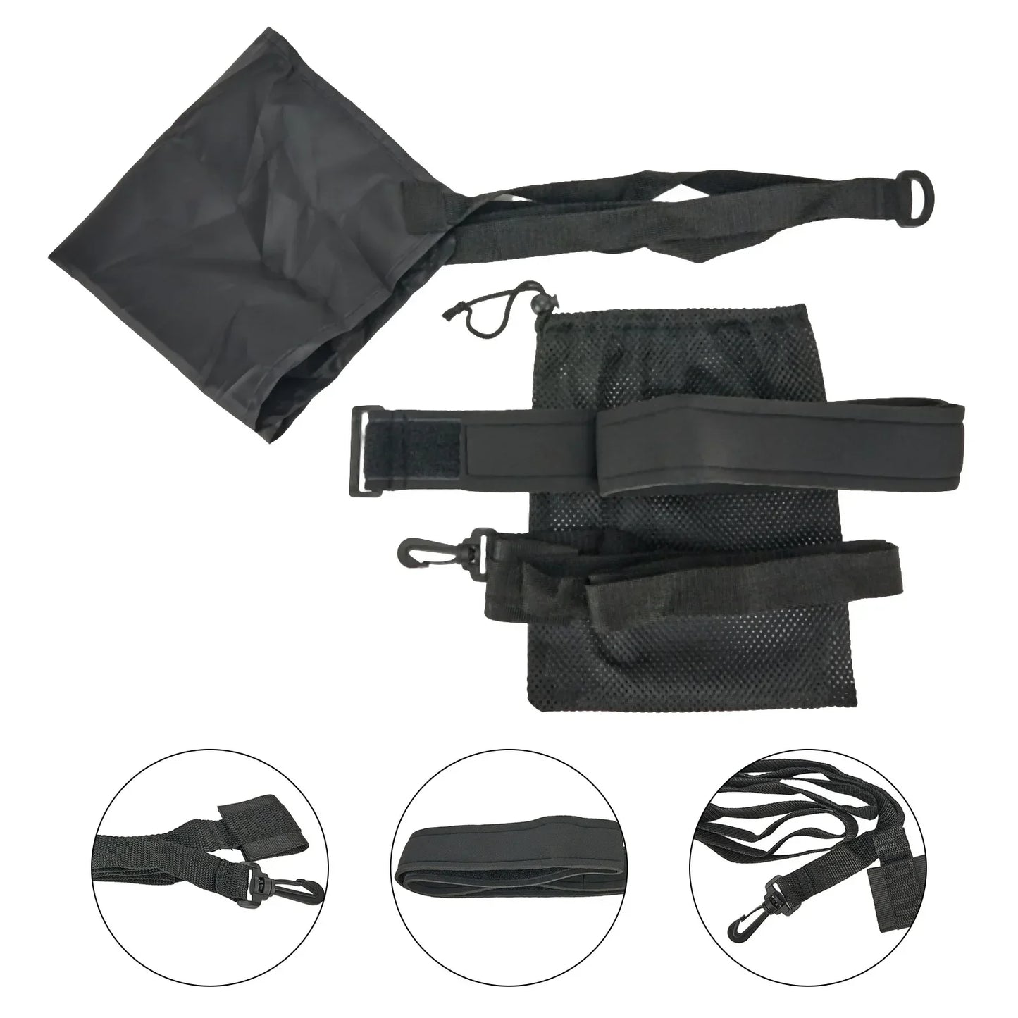 Schwimm kraft training Widerstands gürtel Trainings geräte Erwachsene Kinder Schwimmt raining Trainings gürtel mit Schlepp fallschirm