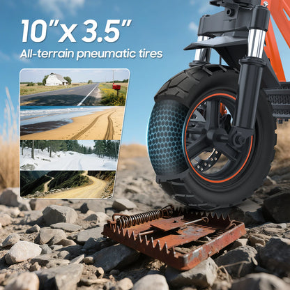 TOFUN TF3 Elektroroller 1000W Motor 48V13Ah Batterie Erwachsene Sport Road Mountain E-Scooter 10 Zoll Reifen Schnee Faltbarer EScooter