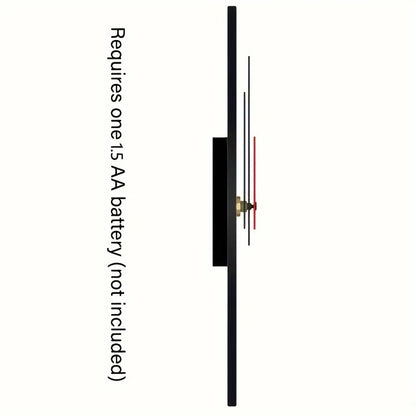 Nicht tickende Holz-Wanduhr – geräuschloser Betrieb, Weihnachtsdorf-Szene mit Schneemann, roter Tür und Schneeflocken – batteriebetrieben