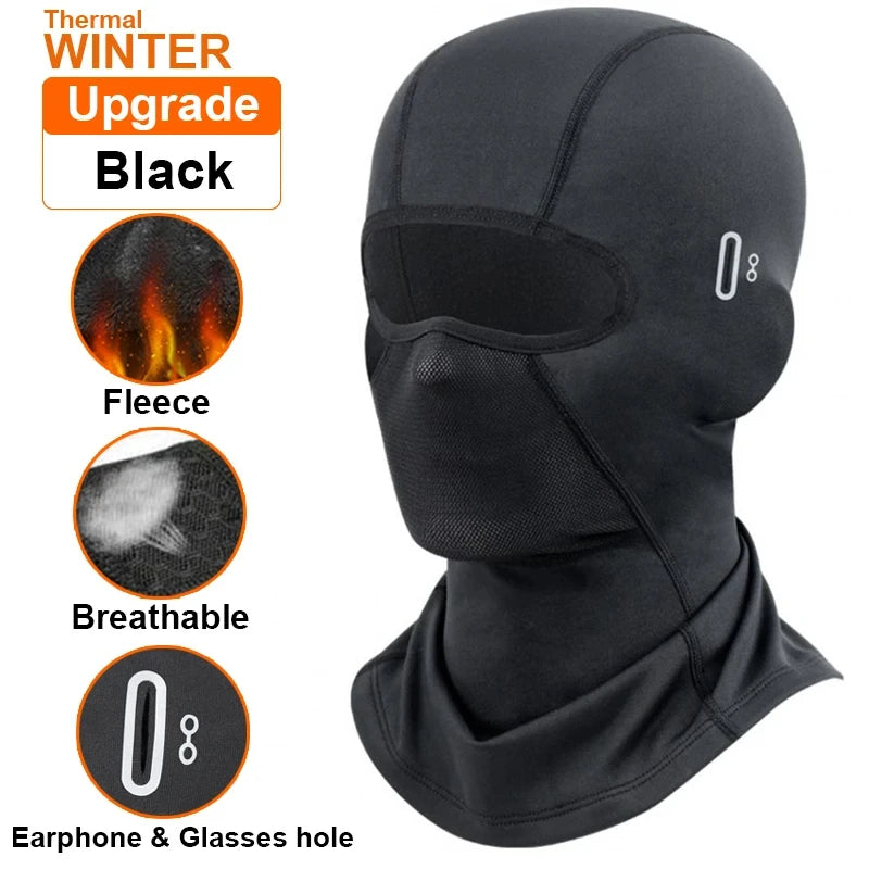 Thermische Winter Sturmhaube Radfahren Vollgesichtsmaske Warme Outdoor-Sportarten Motorrad Ski Angeln Jagd Maske Fleece Schal Mütze Bandana