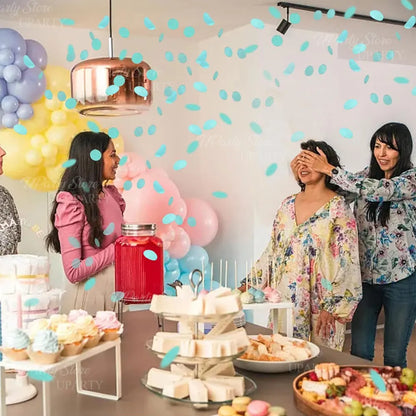 8 Stück rosa blaue Konfetti-Popper-Kanone für Geschlecht offenbaren blau rosa Papier-Konfetti-Shooter für Geburtstag, Hochzeit, Party, Dekoration, Gastgeschenk