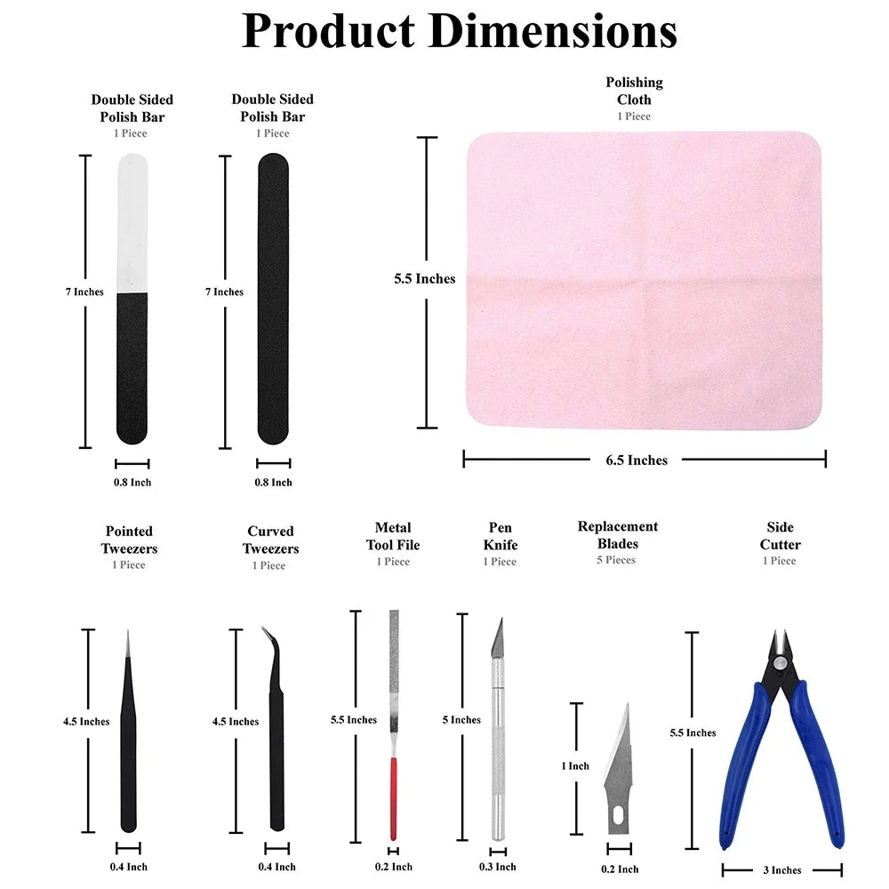 3D-Druckwerkzeuge, mehrere Modelle, 3D-Drucker-Werkzeugsatz, Zierschaber, Reinigung, Nadelzange, Entgratungsset