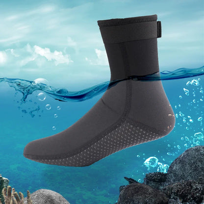 Winter 3mm Neopren Gummi Tauchen Socken Anti-Slip Erwachsene Warme Patch Elastische Tauchen Schuhe Schwimmen Schnorcheln Surfen stiefel