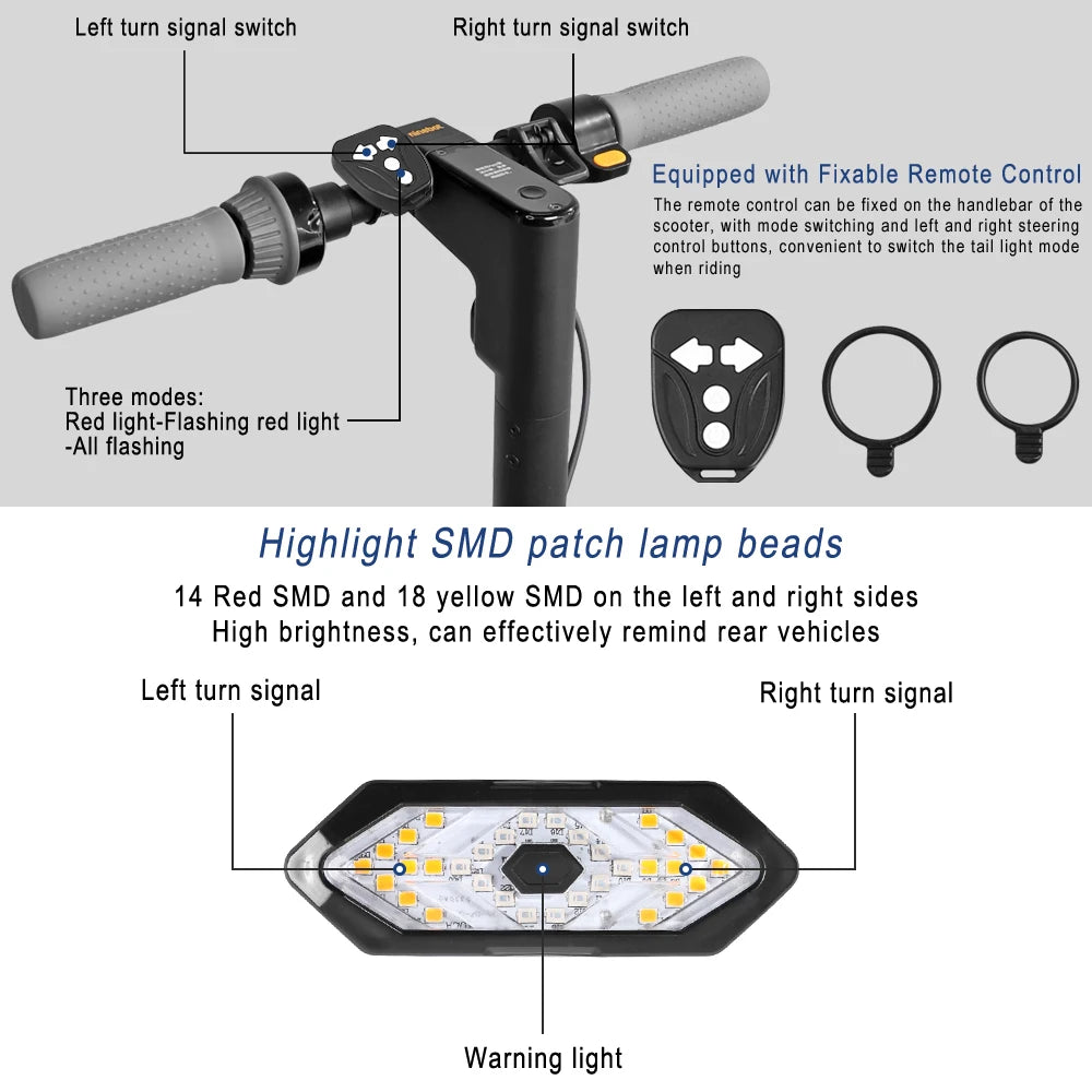 Universal Fernbedienung Blinker Warnlicht für Xiaomi M365/Pro2 Mi3/4/für Ninebot G30 G2 G65/für Kugoo Elektrische Roller