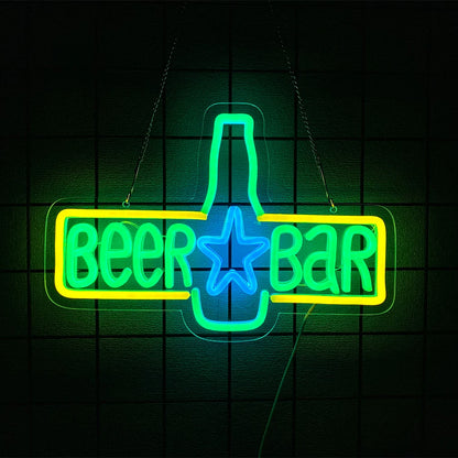 Bier-Neonschild für Wanddekoration, LED-Neonlicht für Männerhöhle, Bierbar, Kneipe, Geschäft, Schlafzimmer, Restaurant, Club, Hotel, Partygeschenke