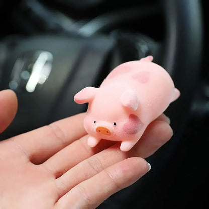 Desktop Decor Nette Lustige Spielzeug Ornament Anime Puppe Schwein Auto Dekoration Glück Piggy Hängen Auto Anhänger Rosa Pigger Ornament