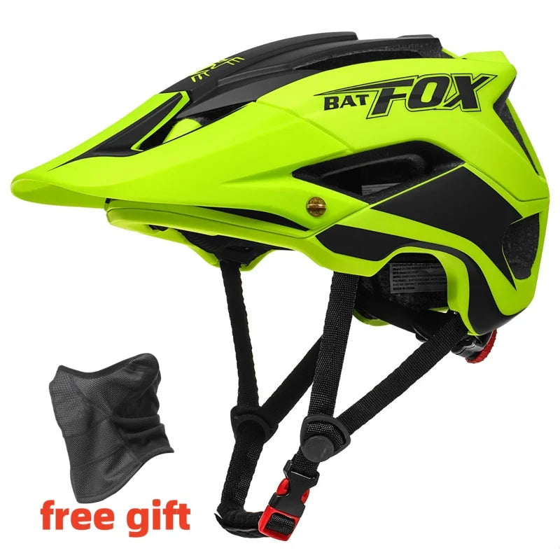BATFOX MTB Helm Radfahren Herren Fahrradhelm Casco Bicicleta Ultralight Racing Speedframe Mountain Road Fahrradhelme