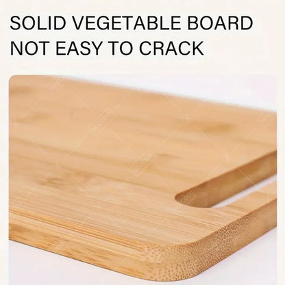 WXCOO Küchen-Schneidebretter aus Holz, doppelseitiges Servierbrett für Fleisch, Obst und Gemüseschneider, Schneidebrett aus massivem Holz