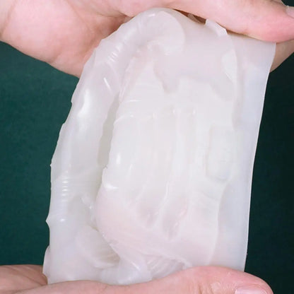 Neue Weihnachtsbaum Schnitzmuster Zylindrische Kerze 3D Silikonform Rentier Schneeflocke Zylindrische Elch Kerzenform