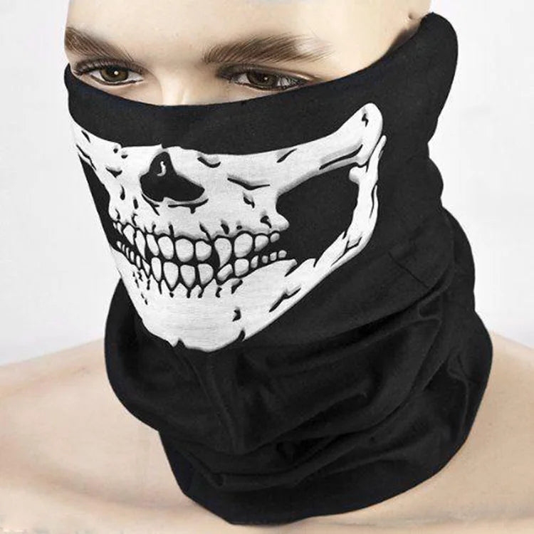 Fahrradhelm Kapuze Bandana Schal Atmungsaktiv Winddicht Totenkopf Herren Sturmhaube Skimaske Radfahren Caps Snowboard Gesichtsbedeckung Motorrad
