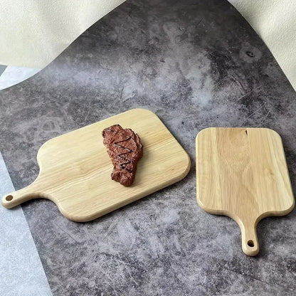 Holzschneidebrett mit Griff, Küche, Haushalt, Servierbrett, Holz-Käsebrett, Charcuterie-Brett für Brot, Obstteller