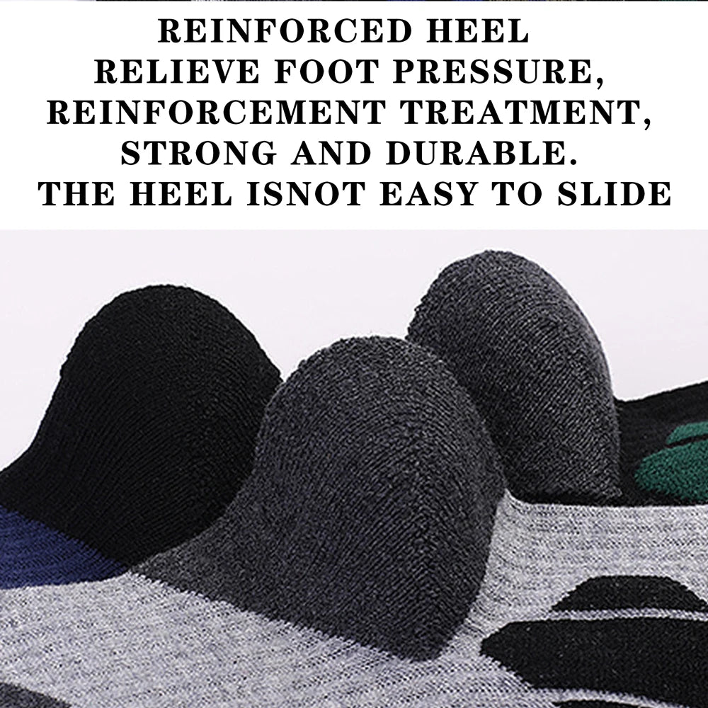 1 paar Merino Wolle Baumwolle Winter Männer Warme Ski Socken Dicker Sport Snowboard Radfahren Fußball Socken Hohe Elastische Thermische Socken