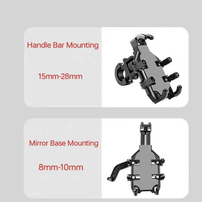 Neue Universal Verbesserte Acht Krallen Handy Halter für Motorrad Roller ATV Fahrrad E-bike Handy Halterung