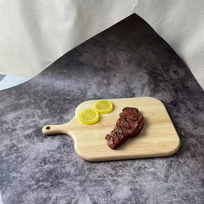 Holzschneidebrett mit Griff, Küche, Haushalt, Servierbrett, Holz-Käsebrett, Charcuterie-Brett für Brot, Obstteller