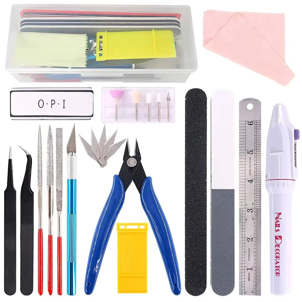 3D-Druckwerkzeuge, mehrere Modelle, 3D-Drucker-Werkzeugsatz, Zierschaber, Reinigung, Nadelzange, Entgratungsset