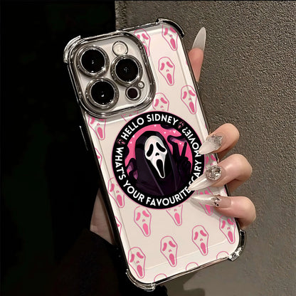 Hot Scary Screaming Art Neue Überzugshülle für IPhone 16 15 14 13 12 11 Pro Max X XR XSMax 7 8 6 Plus Anti-Fall-Airabag-Rückseite