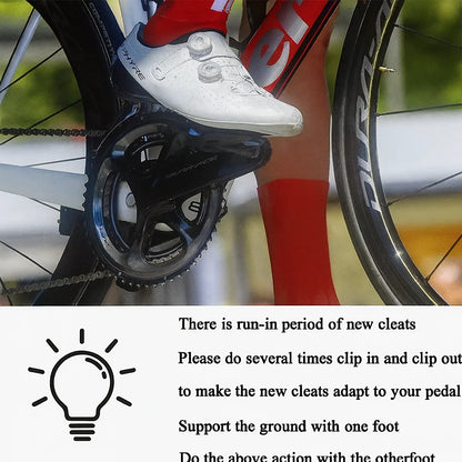 Rennrad-Stollen für SPD-SL, verriegelbare Fahrradpedale, Stollen für SH10, SH11, SH12-System, Schuhe, 3-Loch-Fahrradschuhe, Clips, einfache Freigabe