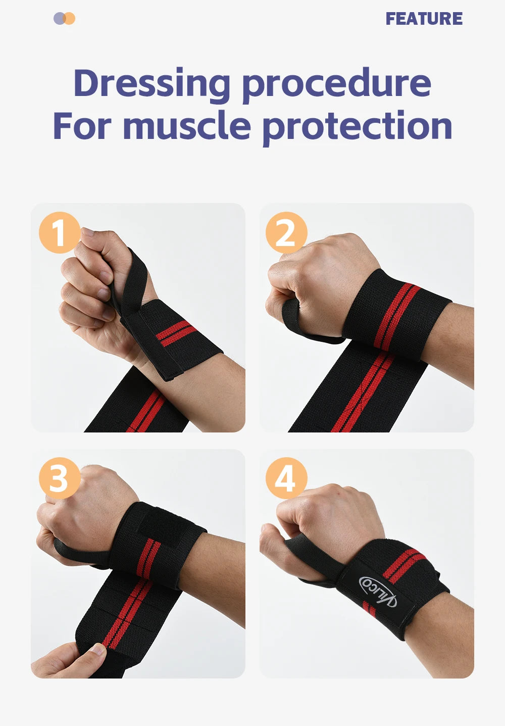 1PC Armband Handgelenk Unterstützung Klammer Riemen Extra Stärke Gewichtheben Handgelenk Wraps Bandage Fitness Gym Training