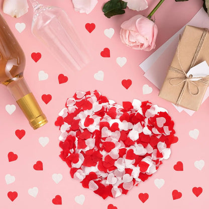 1000–5000 Stück Valentinstag-Papierkonfetti, rotes Herz, Seidenpapier, Party-Dekoration zum Füllen von Ballon, Hochzeit, handgehaltenes Wurfkonfett