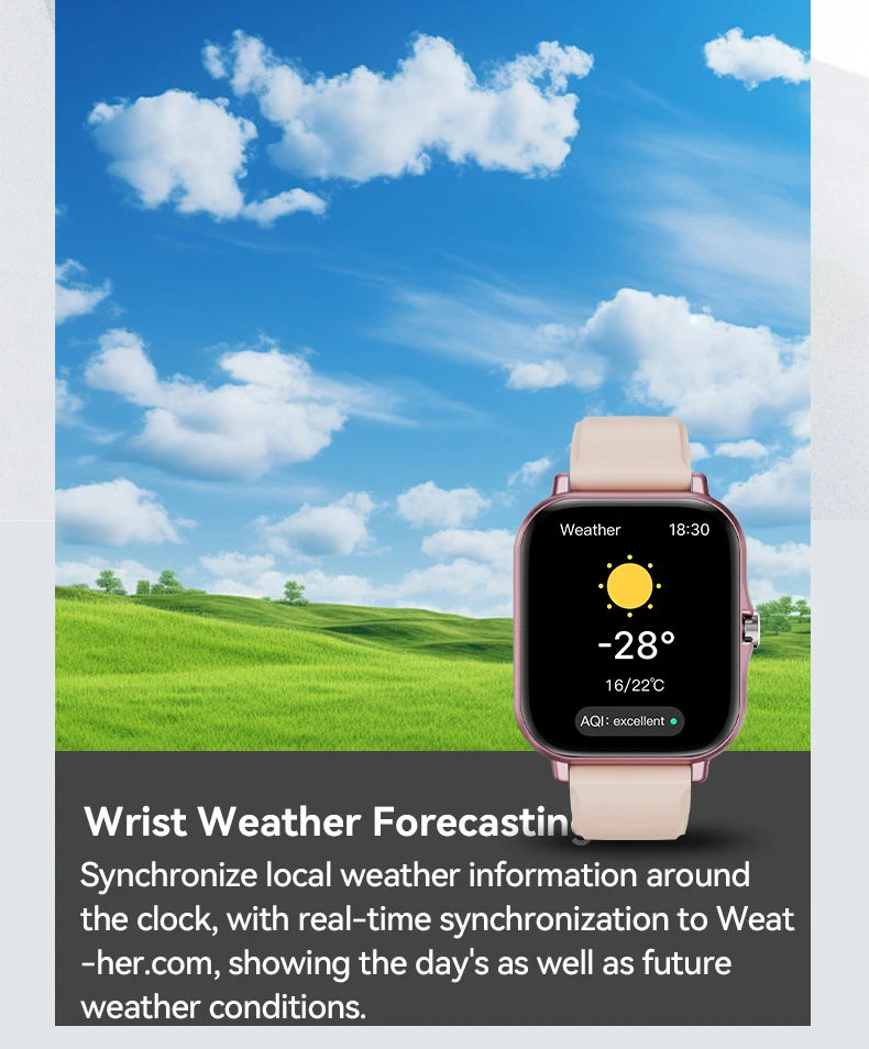 LAXASFIT 2025, neue Smartwatch, Bluetooth, Sprechen, voller Touchscreen, Herzfrequenzmesser, Sport, Fitness, Smartwatch, Männer und Frauen, Geschenk
