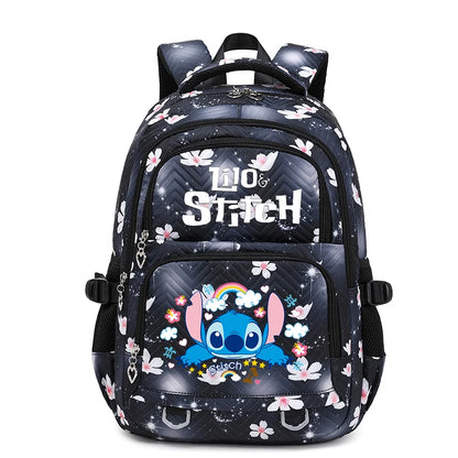 Lilo Stitch Wasserdichter Rucksack mit großem Fassungsvermögen für Damen und Mädchen, Tagesrucksack, leichte Schultasche, lässiger Reiserucksack