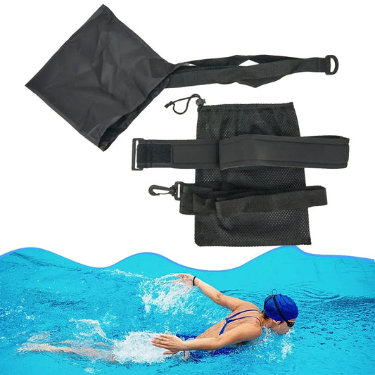 Schwimm kraft training Widerstands gürtel Trainings geräte Erwachsene Kinder Schwimmt raining Trainings gürtel mit Schlepp fallschirm