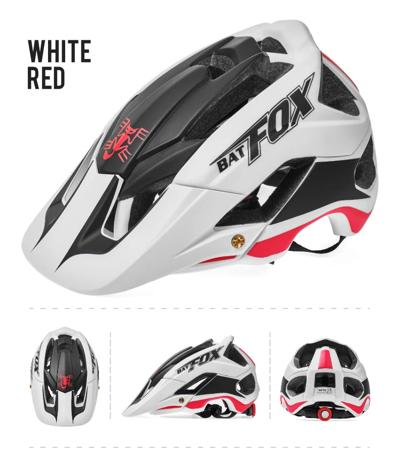 BATFOX MTB Helm Radfahren Herren Fahrradhelm Casco Bicicleta Ultralight Racing Speedframe Mountain Road Fahrradhelme