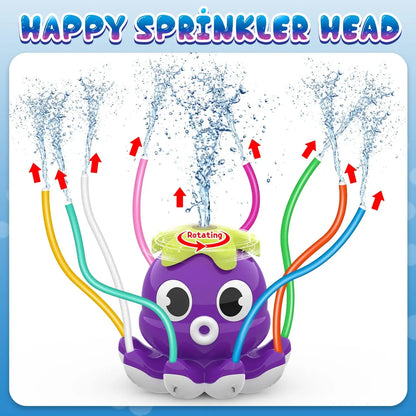Wasserspray Outdoor Spielzeug Octopus Sprinkler Hinterhof Garten Wasserspielzeug Sommer Hof Cartoon Splash Sprinkler Baby Badespielzeug für Kinder
