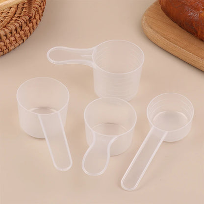 10 Teile/satz Messlöffel Mit Skala 30/50/60/70 ml Transparent Kunststoff Milch Pulver Löffel Küche backen Messbecher
