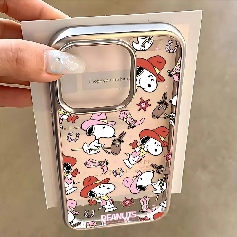 Cartoon Luxus S-Snoopies Heißer Telefon Fall Für IPhone 17 16 15 14 13 12 11 Pro Max 17 Air X XR XSMAX 16E 8 7 Plus Anti Fall Abdeckung