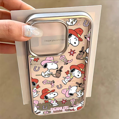 Cartoon Luxus S-Snoopies Heißer Telefon Fall Für IPhone 17 16 15 14 13 12 11 Pro Max 17 Air X XR XSMAX 16E 8 7 Plus Anti Fall Abdeckung